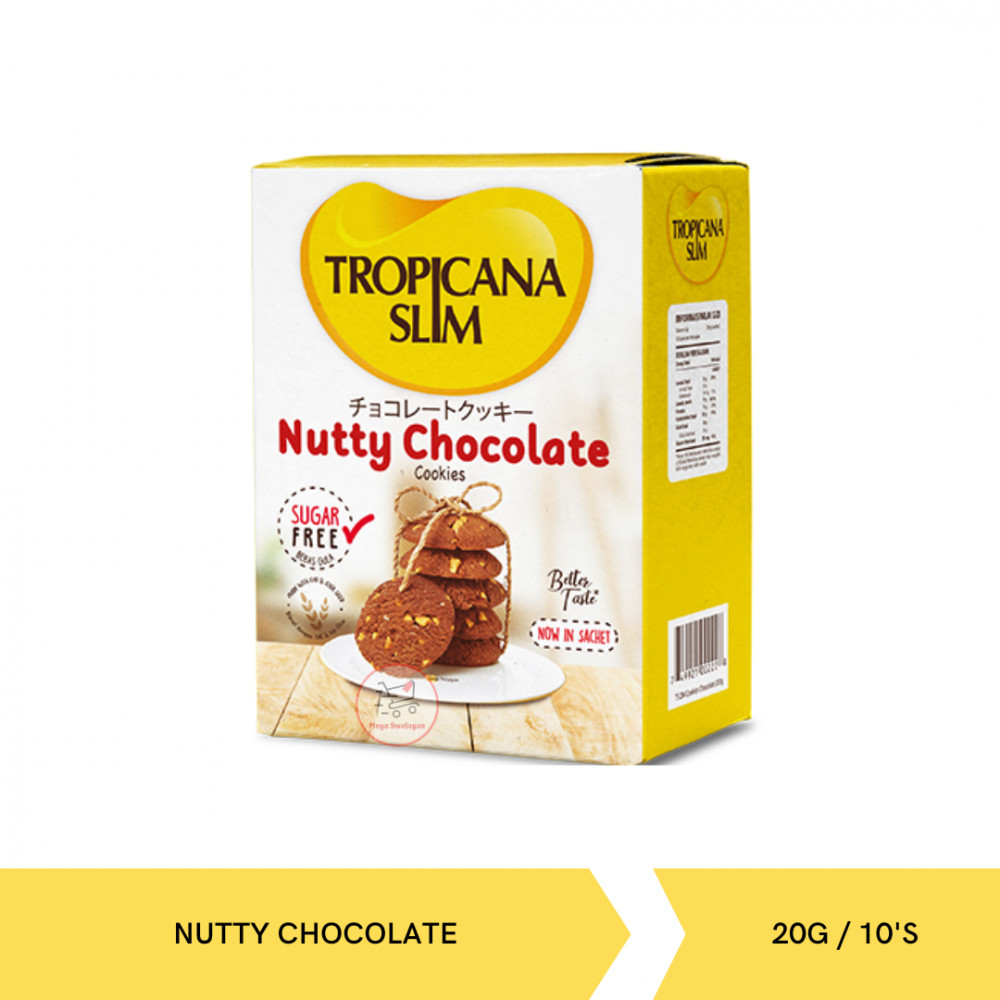 TROPICANA COOKIES NUTTY CHOCO 20G/10SX12