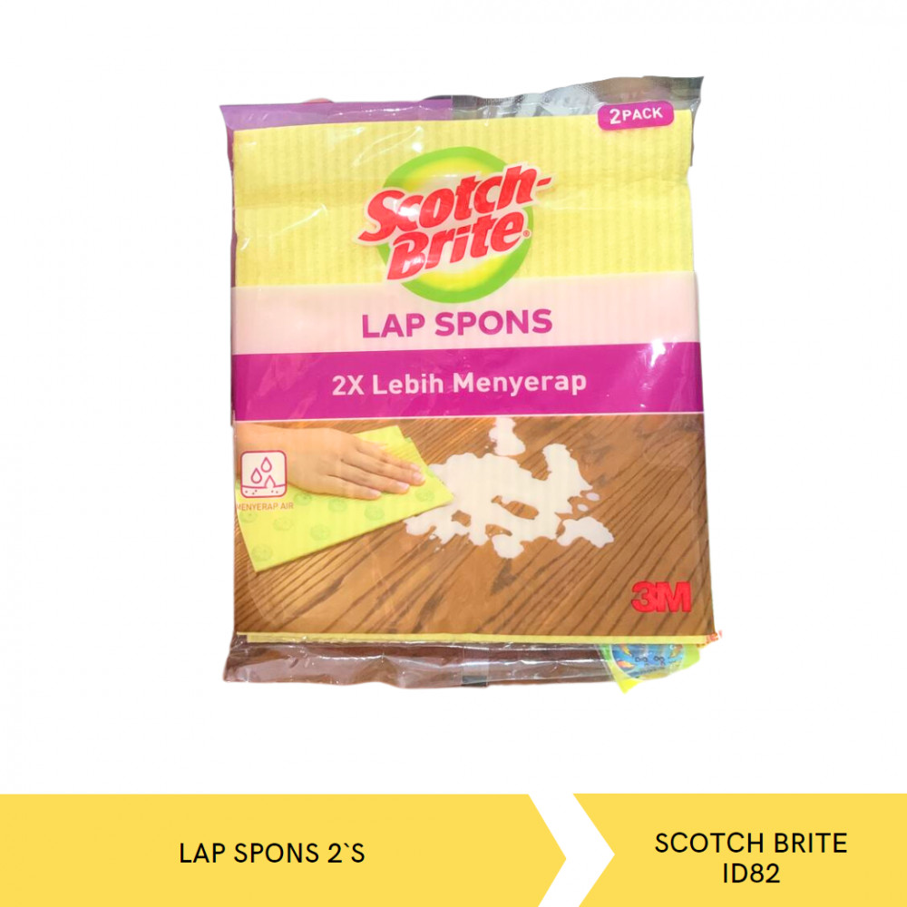 SCOTCH BRITE ID82 LAP SPONS 2`S