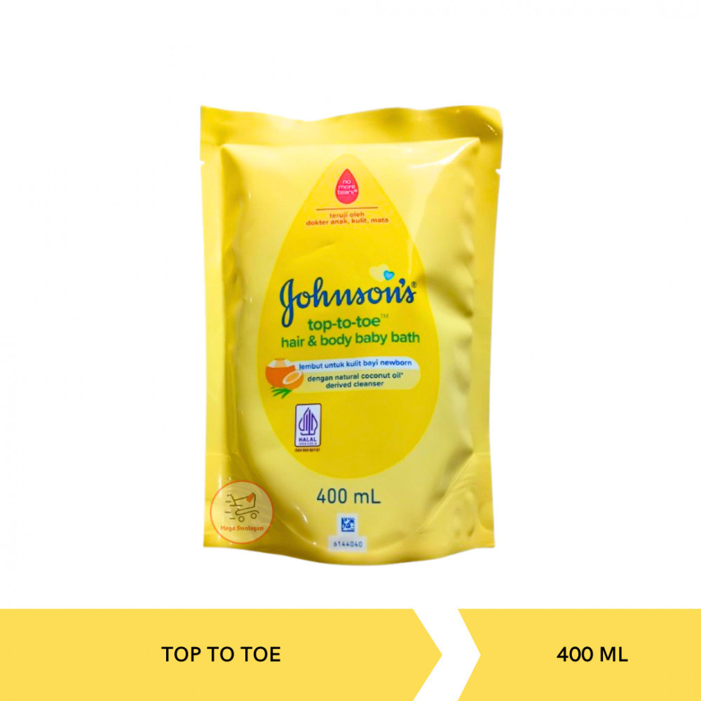 JOHNSON BABY BATH TOP TO TOE REFILL 400ML