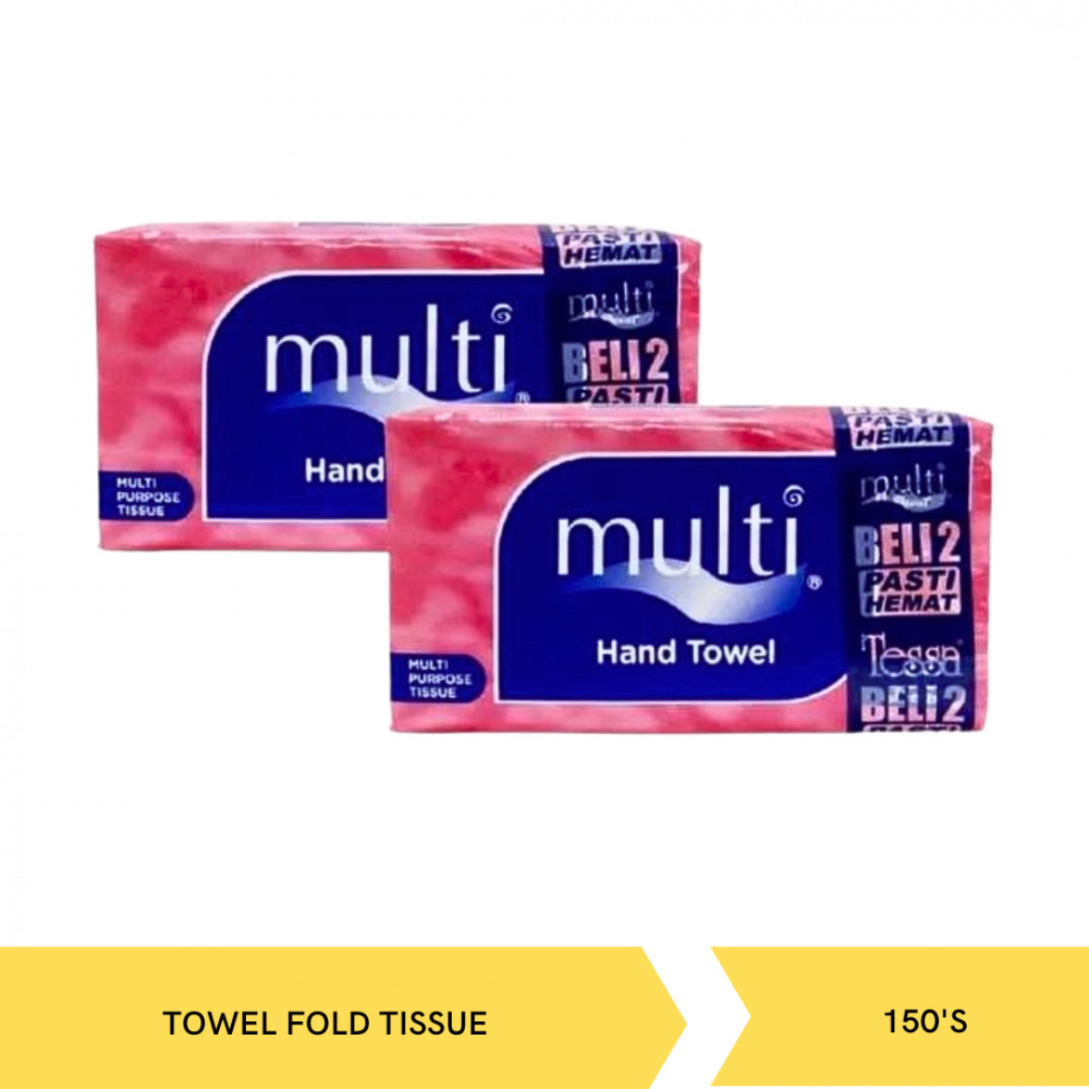 MULTI MHT150PA 2PC TOWEL FOLD TISSUE 150`S X 10