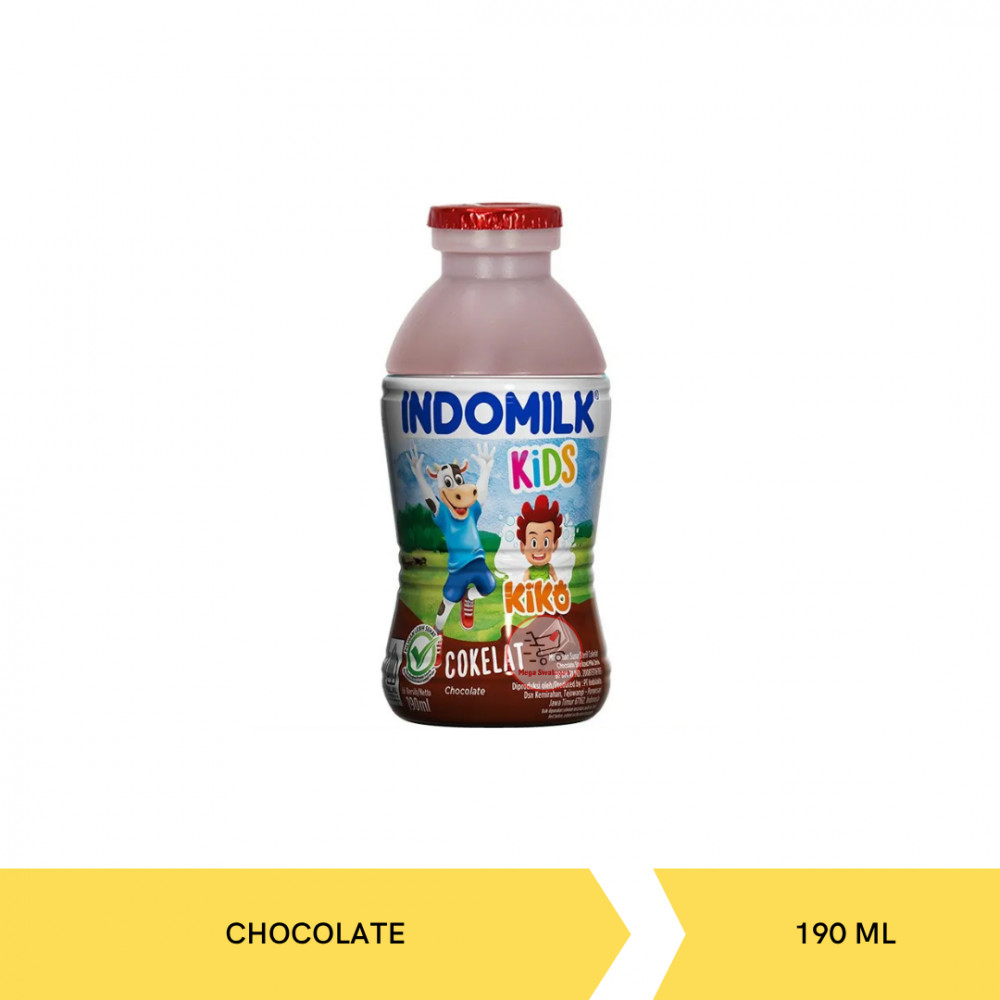 INDOMILK SUSU STERIL CHOCO BTL 190ML X 24