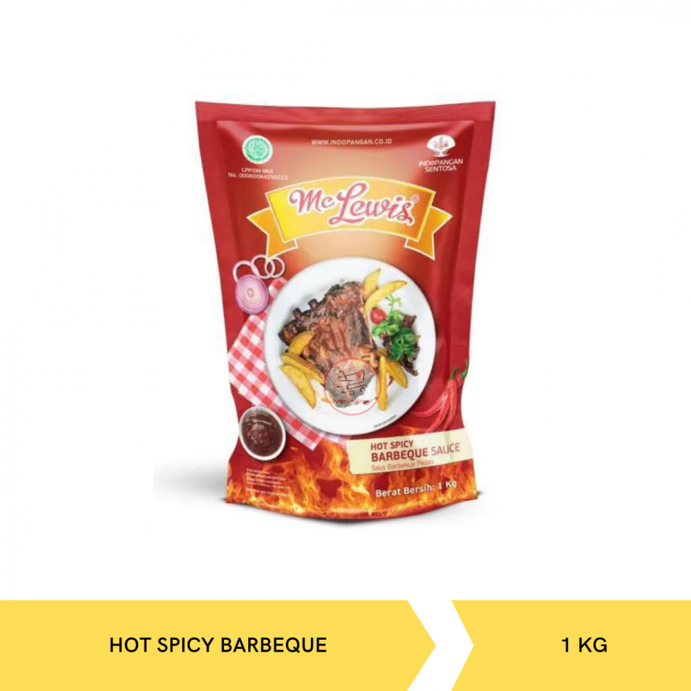 MC LEWIS HOT SPICY BARBEQUE SAUCE 1KG X 12