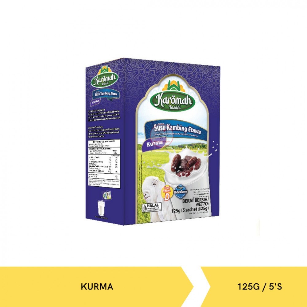 KAROMAH SUSU KAMBING ETAWA KURMA 125G/5`S