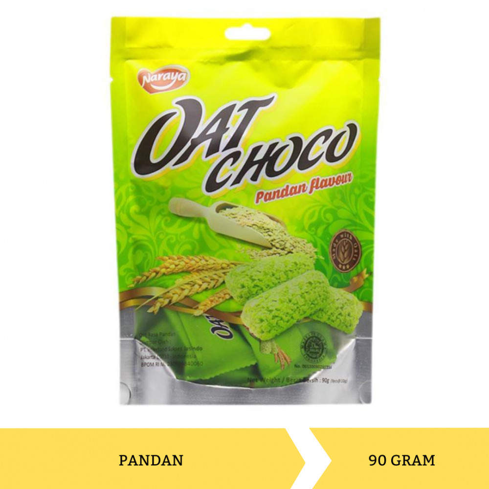 NARAYA OAT CHOCO PANDAN 90G X 24