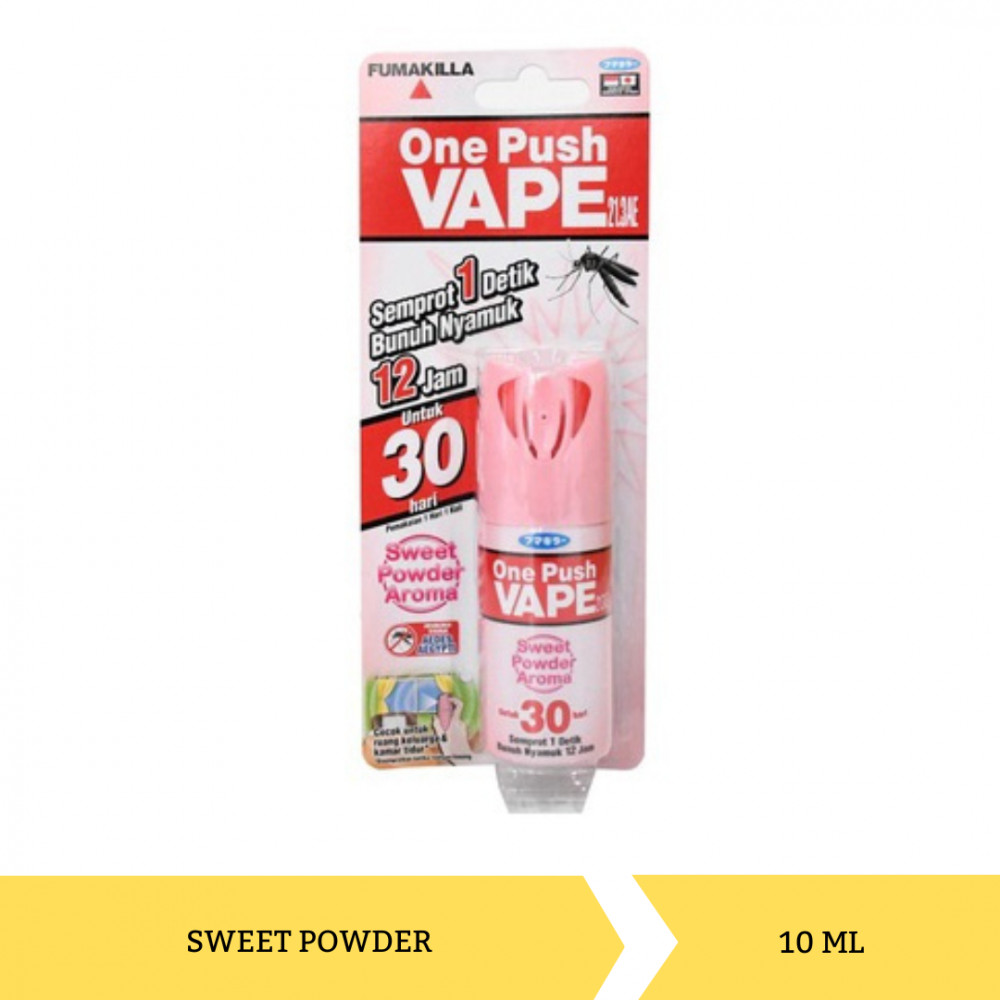 VAPE ONE PUSH 30DAYS SWEET POWDER 10ML X 12
