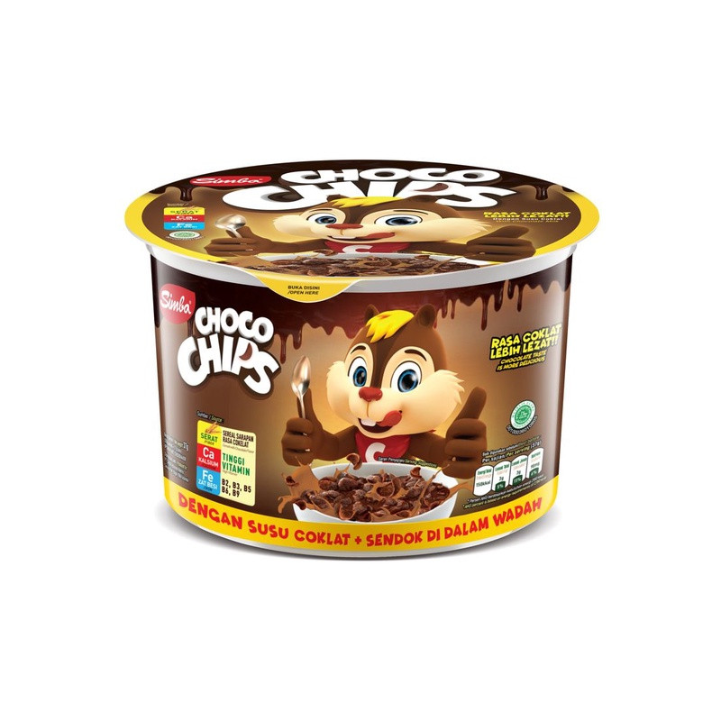 SIMBA CHOCO CHIP CHOCOMILK CUP 34G X 72