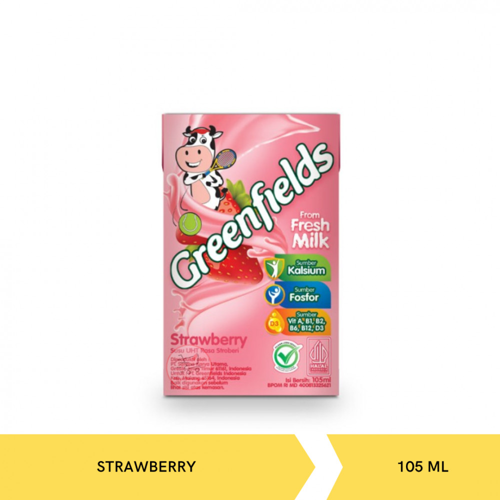 GREEN FIELDS UHT STRAW 105ML X 40
