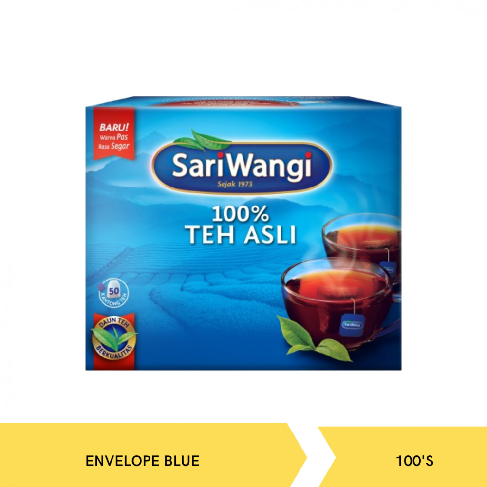 SARIWANGI TEA ENVELOPE BLUE 100`S X 12