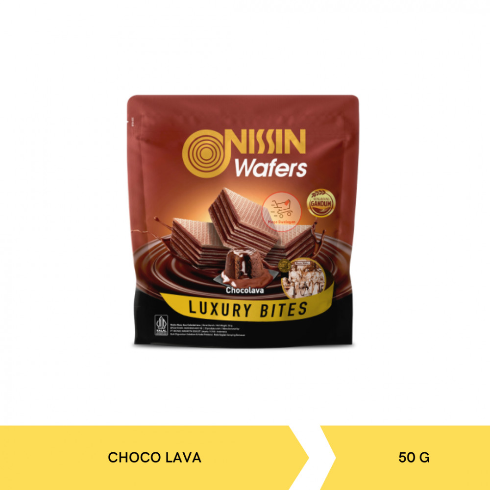 NISSIN WAFER CUBE CHOCO LAVA 50G X 24