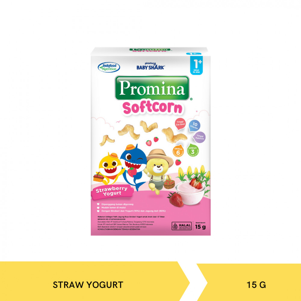 PROMINA SOFTCORN STRAW YOGURT 15GX24