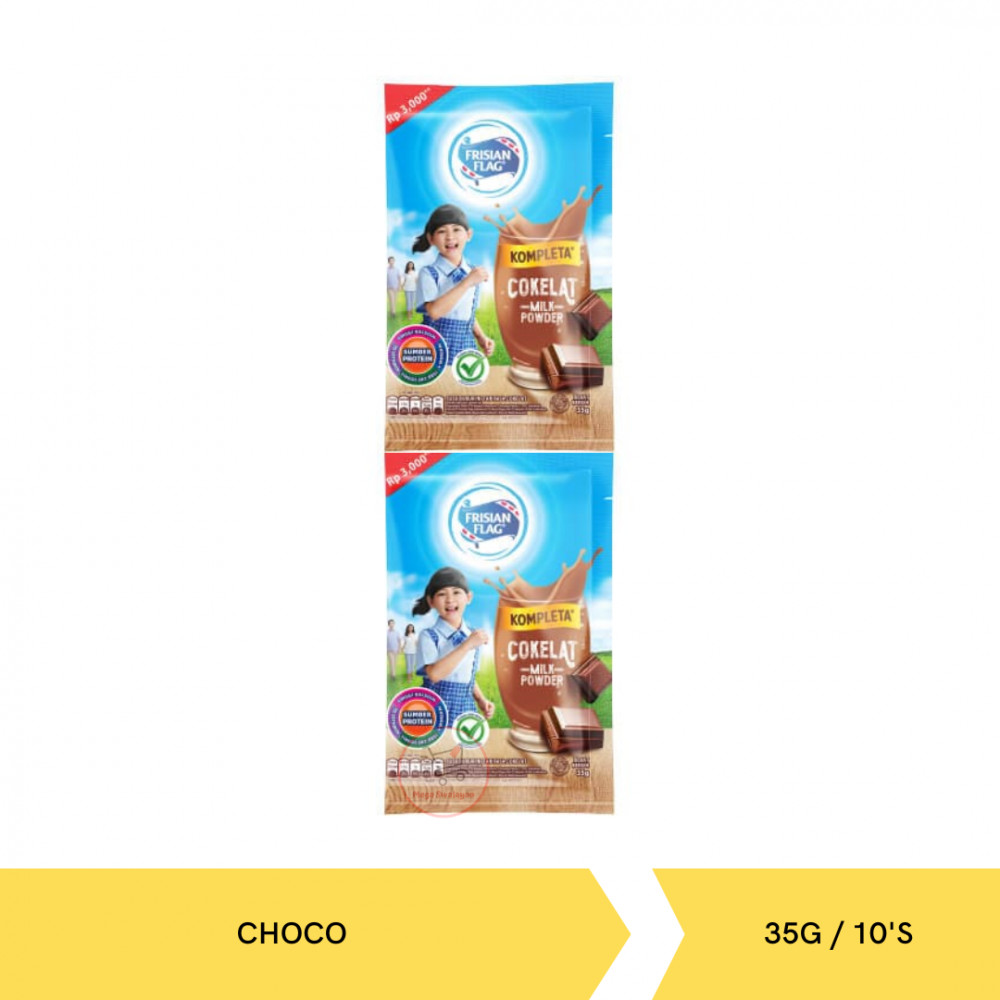 FRISIAN FLAG KOMPLETA COKLAT BANDED 35G/10S X 12