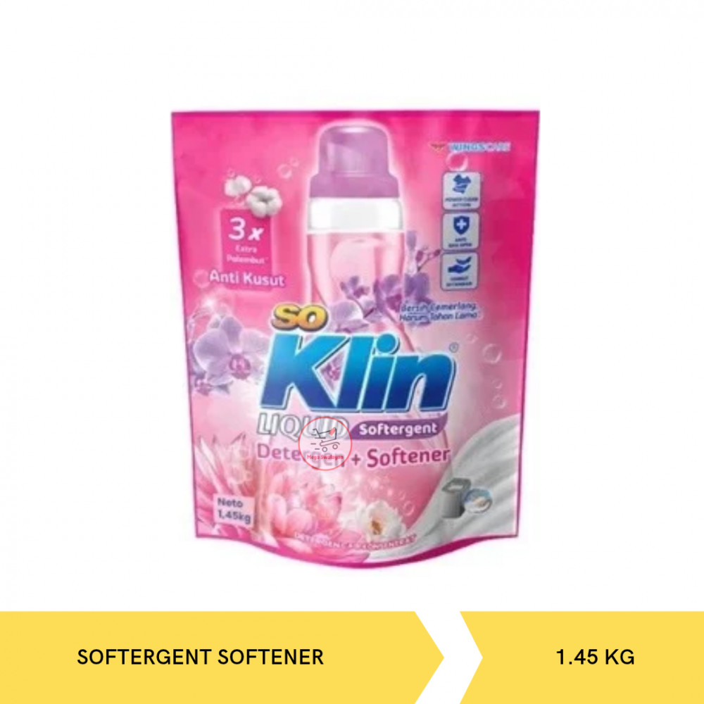SOKLIN LIQ SOFTERGENT SOFTENER POUCH 1.45KG X 6