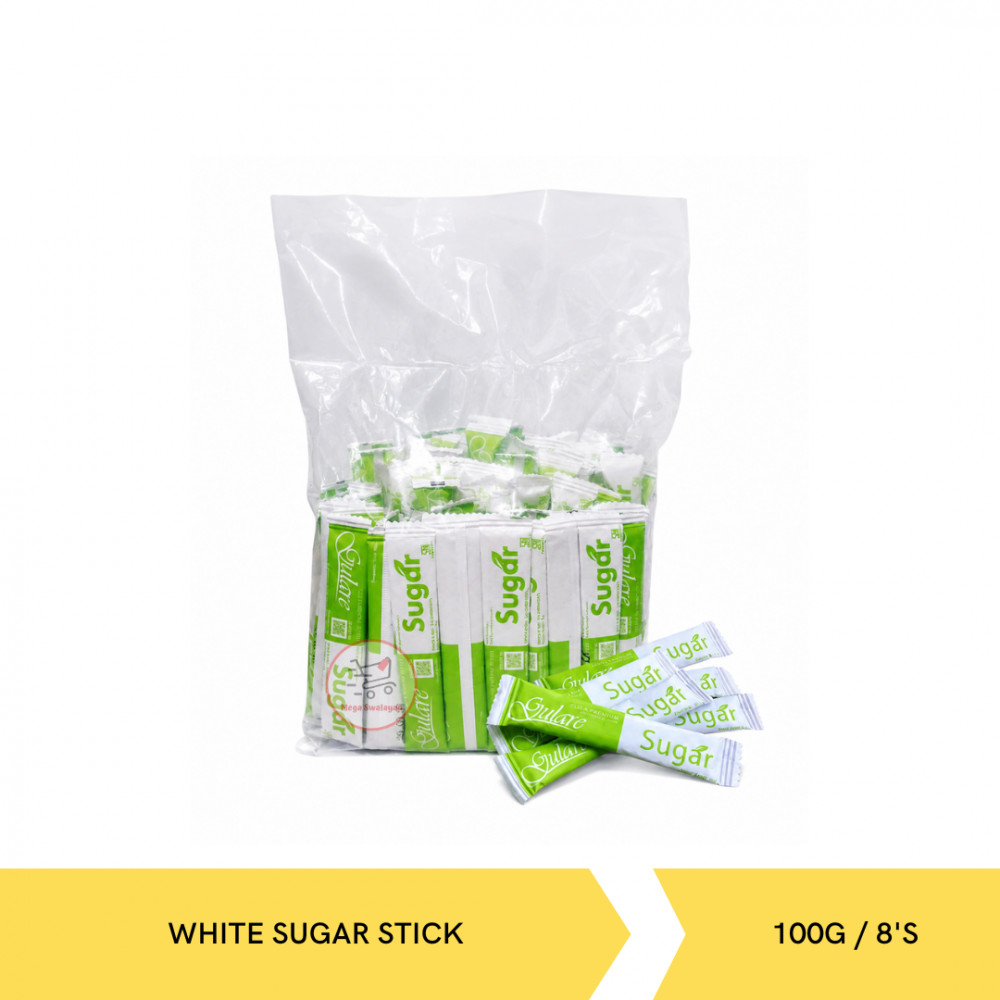 GULARE WHITE SUGAR STICK PACK 8G/100`S X 24