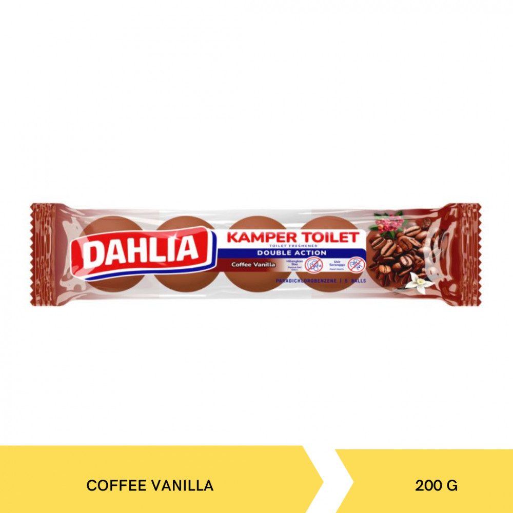 DAHLIA K31 TOILET BALL/5PC COFFEE VANILLA 200G