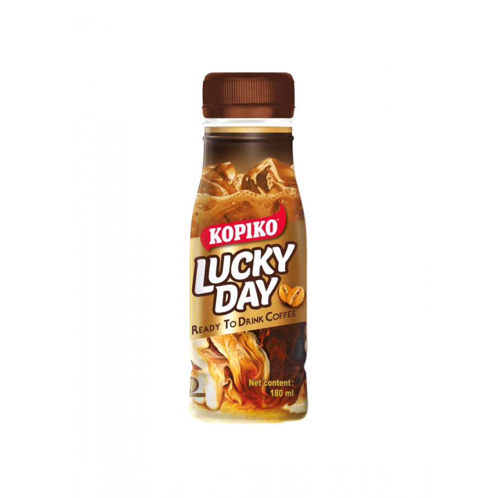 KOPIKO COFFEE LUCKY DAY BTL 180ML X 12