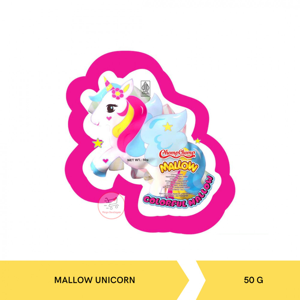 CHOMP CHOMP COLORFUL MALLOW UNICORN 50G X 36