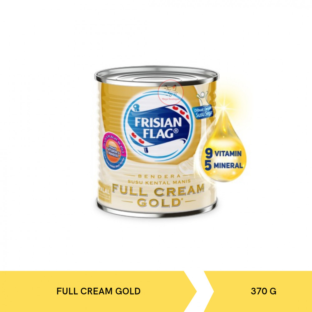 FRISIAN FLAG SKM FULL CREAM GOLD TIN 370G X 48