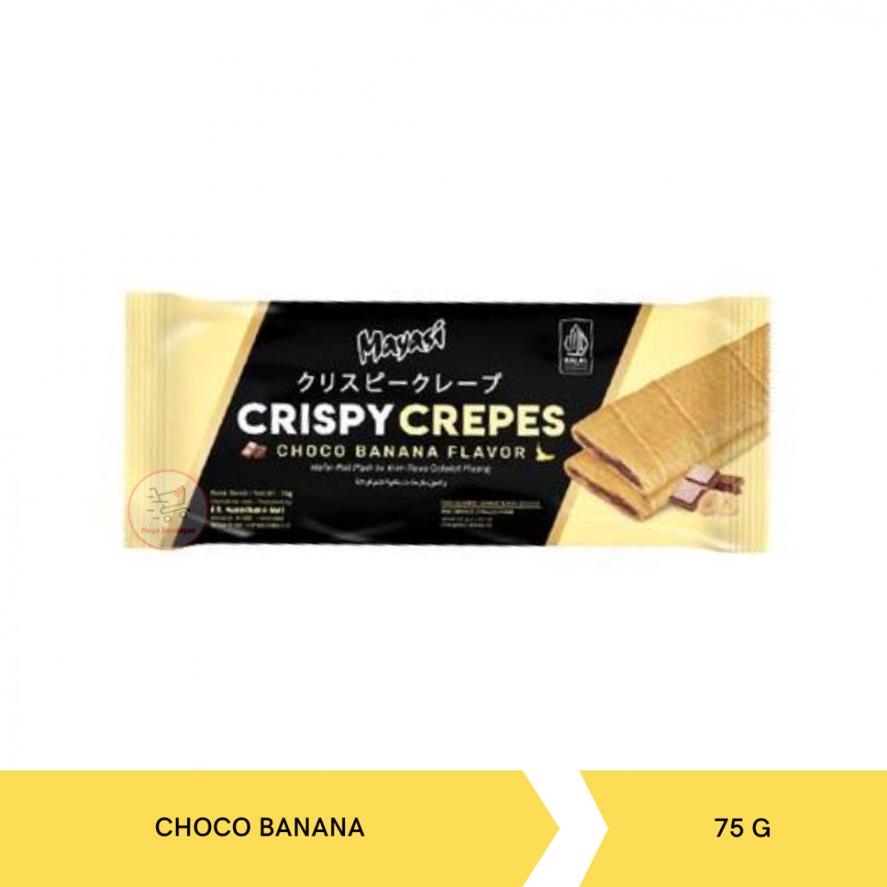 MAYASI CRISPY CREPES CHOCO BANANA 75G X 24