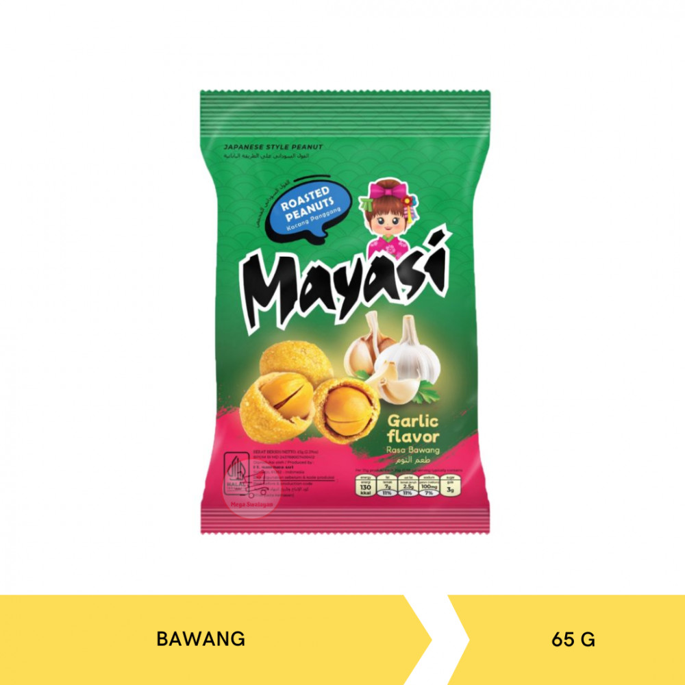 MAYASI KACANG JEPANG BAWANG 65G X 40