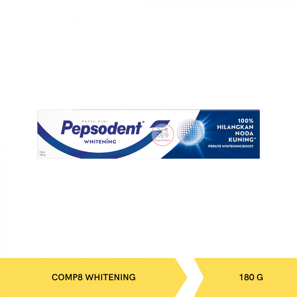 PEPSODENT T.PASTE COMP8 WHITENING 180G X 48