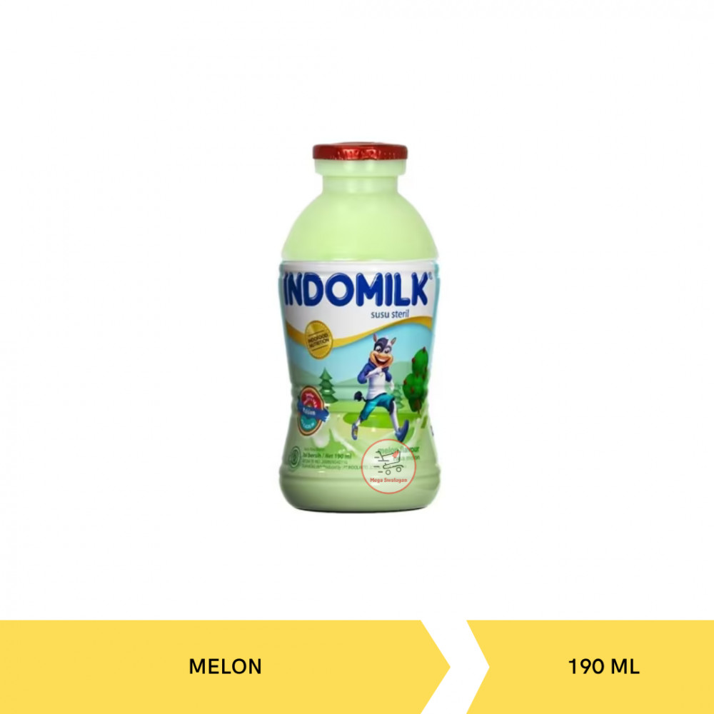 INDOMILK SUSU STERIL MELON BTL 190ML X 24