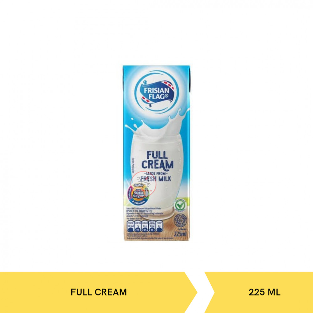 FRISIAN FLAG UHT MILK FULL CREAM 225ML X 36