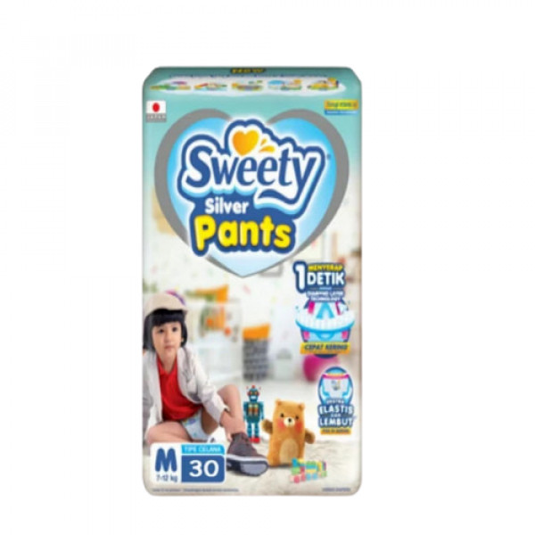 SWEETY SILVER PANTS M30 X 8