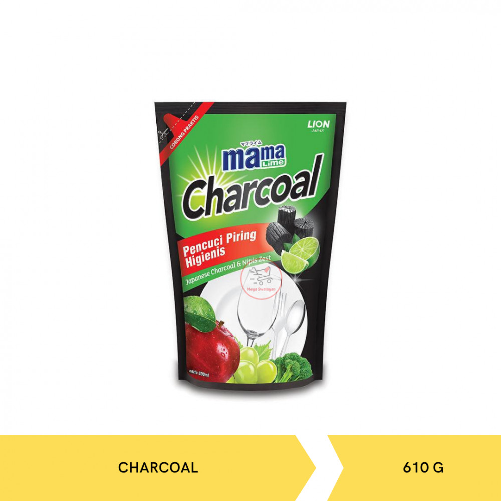 MAMA LIME CHARCOAL POUCH 610G X 12