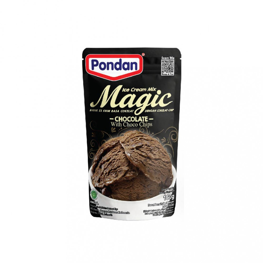 PONDAN ICE CRAM MAGIC CHOCO POUCH 160G X6X8PAK