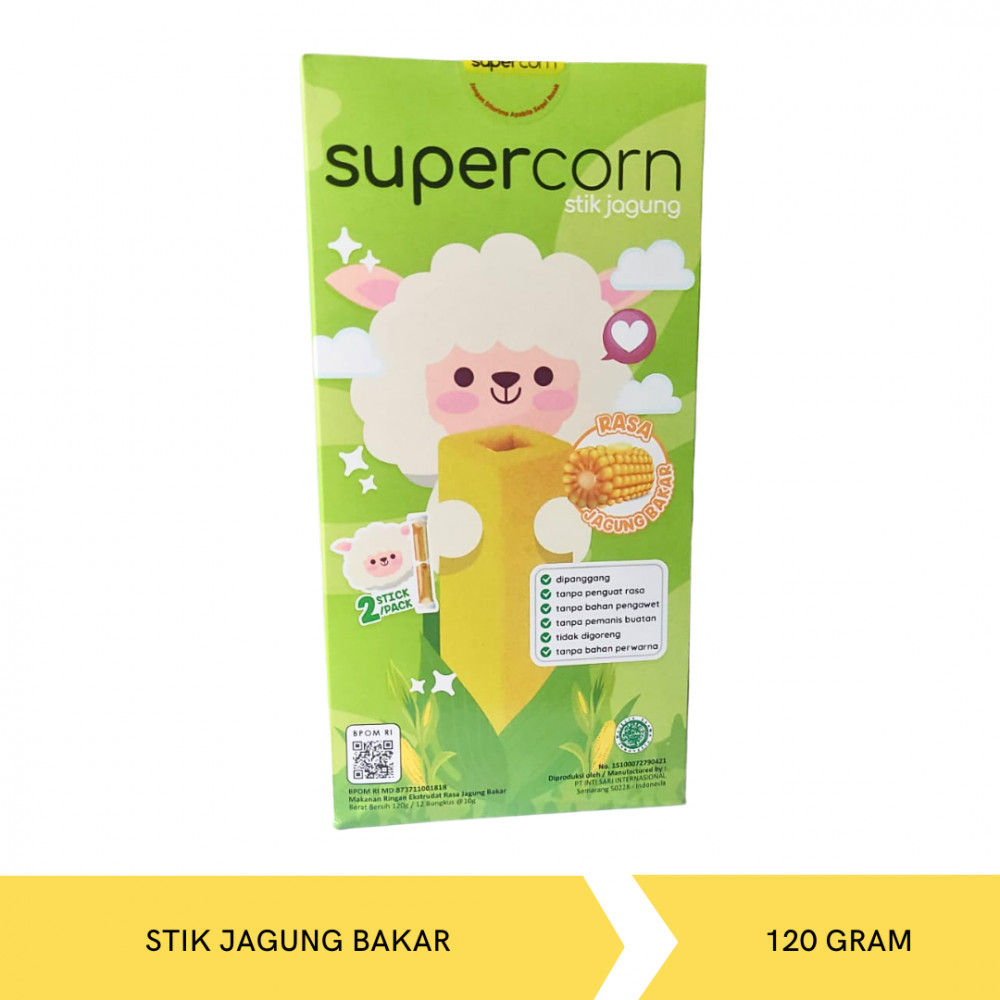 SUPERCORN STIK JAGUNG JG. BAKAR 120G X 24