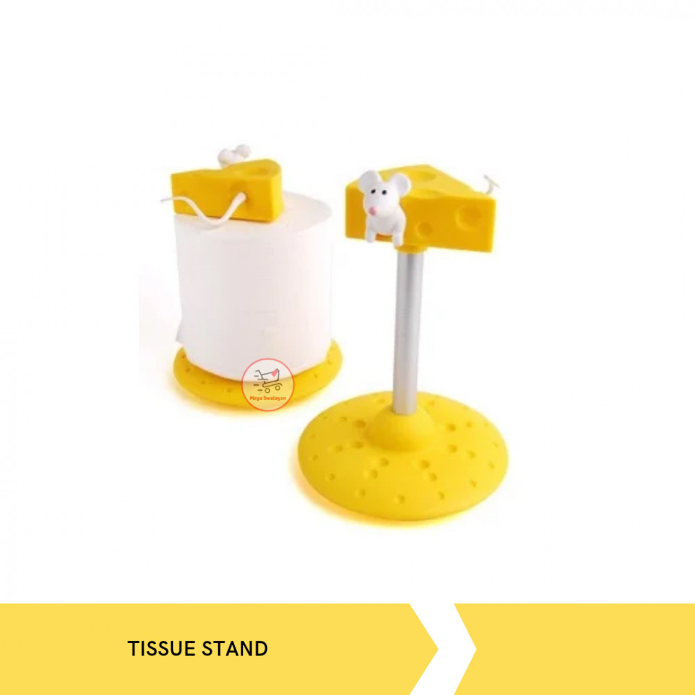 TISSUE STAND MOUSE&CHEESE
