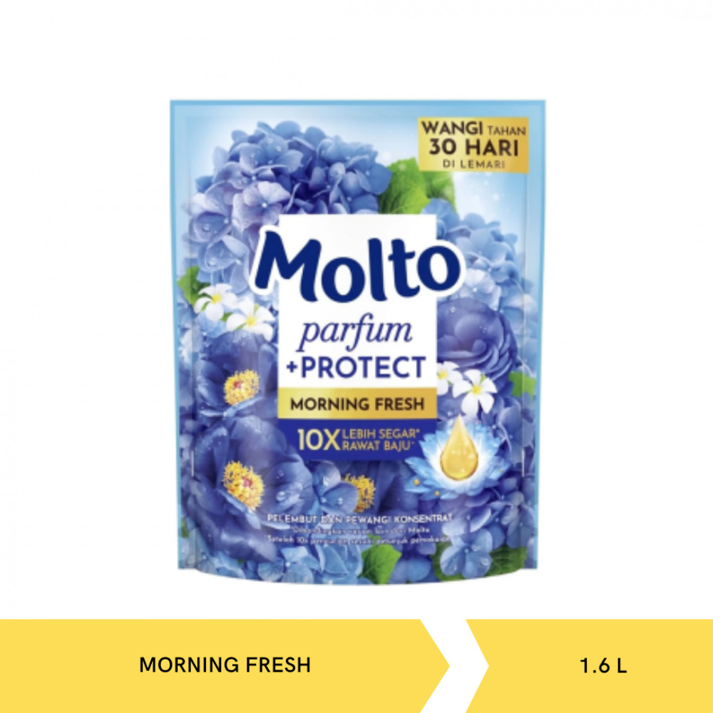 MOLTO ALL IN 1 BLUE MORNING FRESH POUCH 1.6L X 6