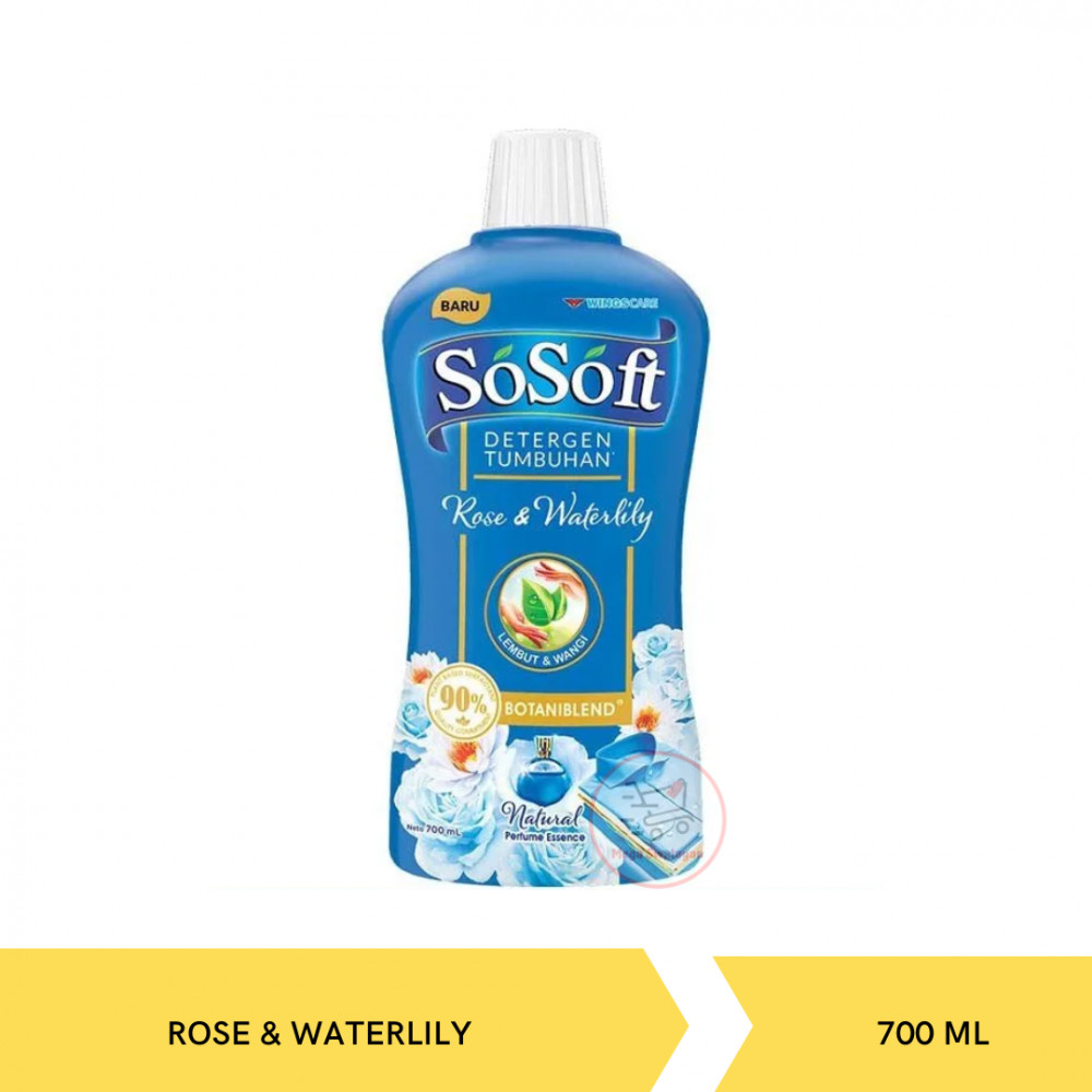 SO SOFT LIQ DET ROSE & WATERLILY BTL 700ML X 6