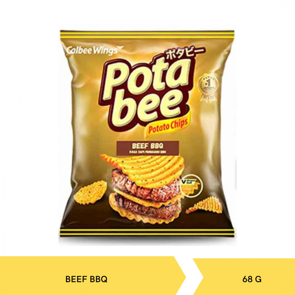 POTABEE POTATO CHIPS BBQ BEEF 68G X 30