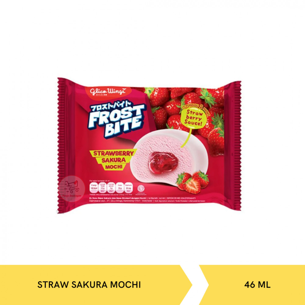 GLICO FROSTBITE STRAW SAKURA MOCHI 46MLX40