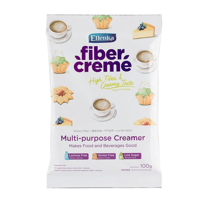 ELLENKA FIBER CREME SACHET 100G X 60