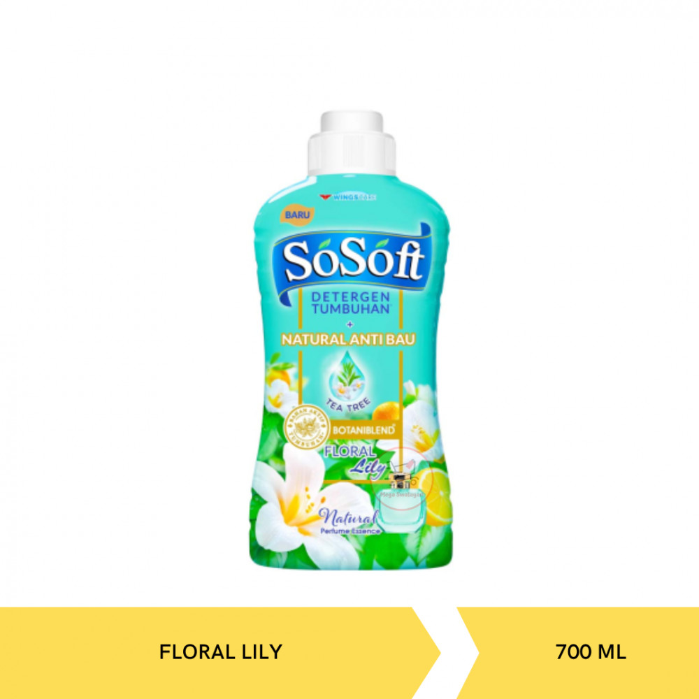 SO SOFT LIQ DET FLORAL LILY BTL 700ML X 6