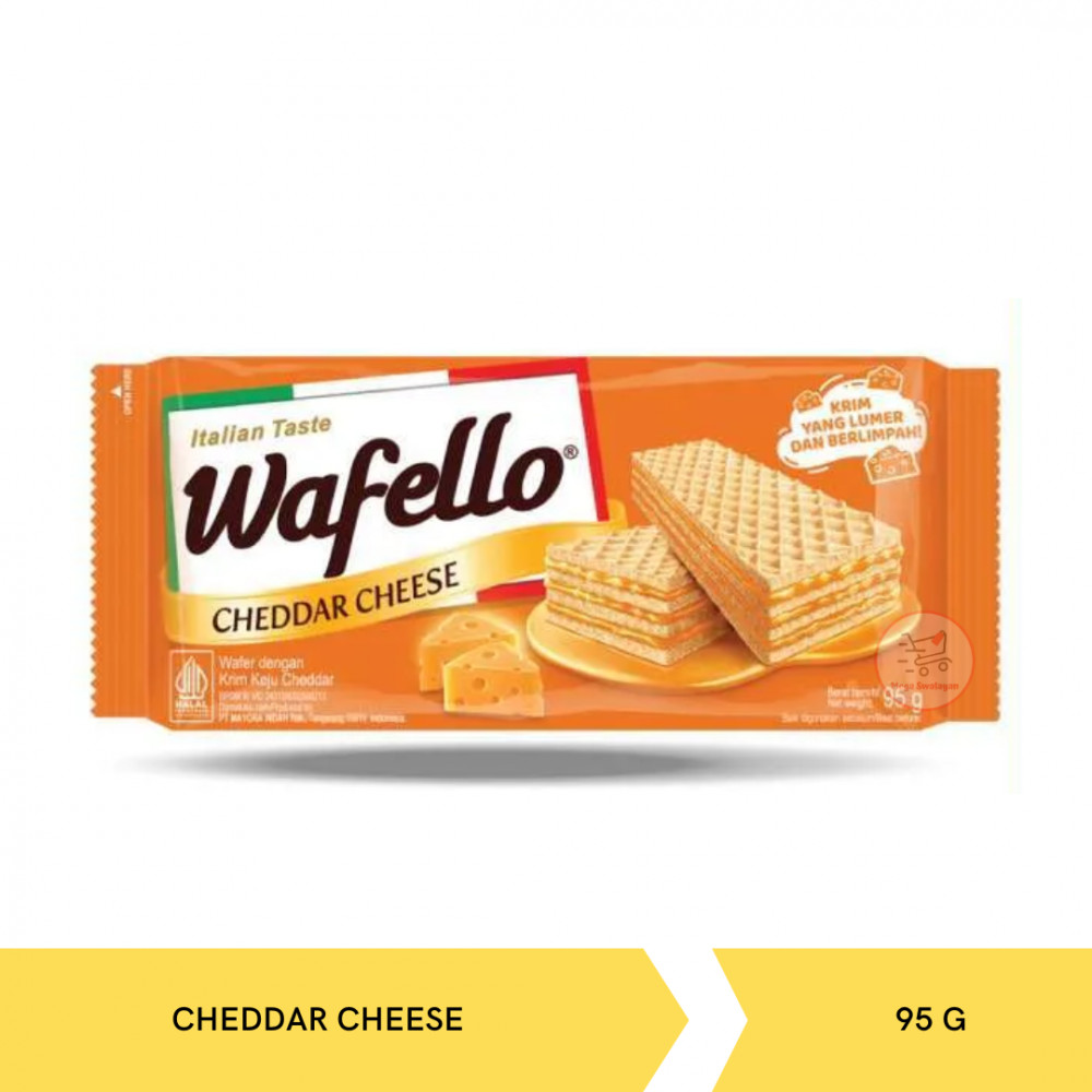 ROMA WAFELLO CHEDDAR CHEESE 95G X24