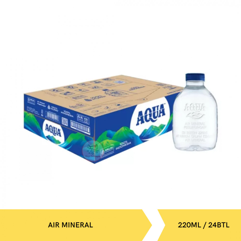 AQUA WATER BTL BOX 220ML ISI 24BTL