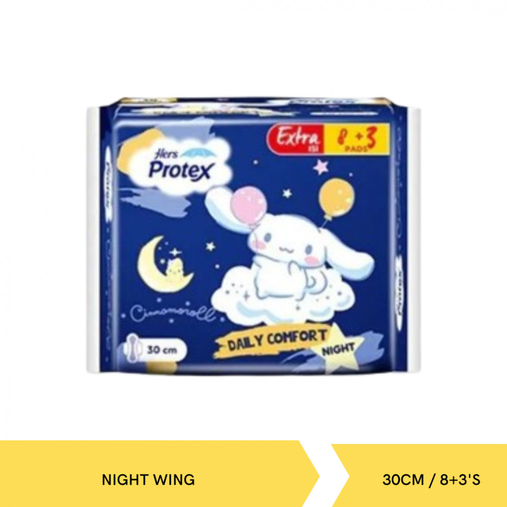 HERS PROTEX COMFORT NIGHT WING 30CM/8+3`S