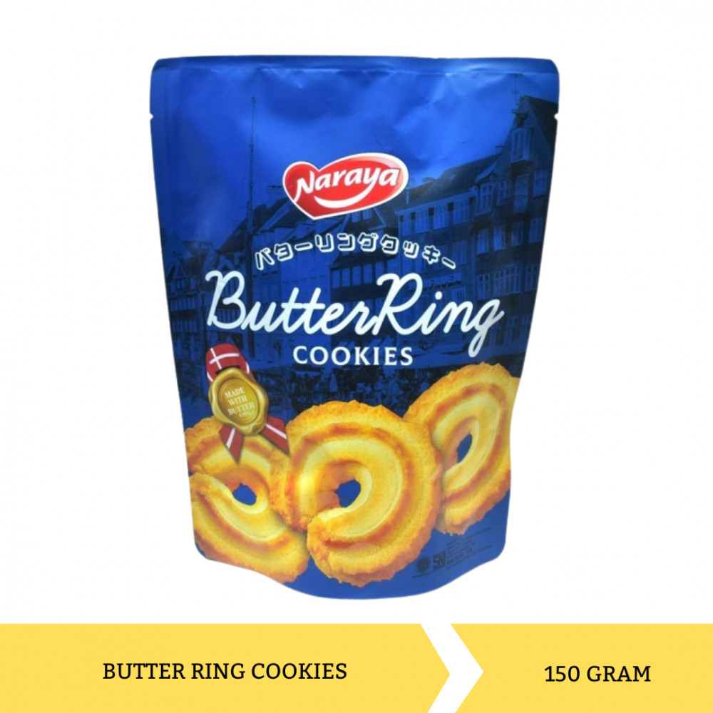 NARAYA COOKIES BUTTER RING 150G X 24