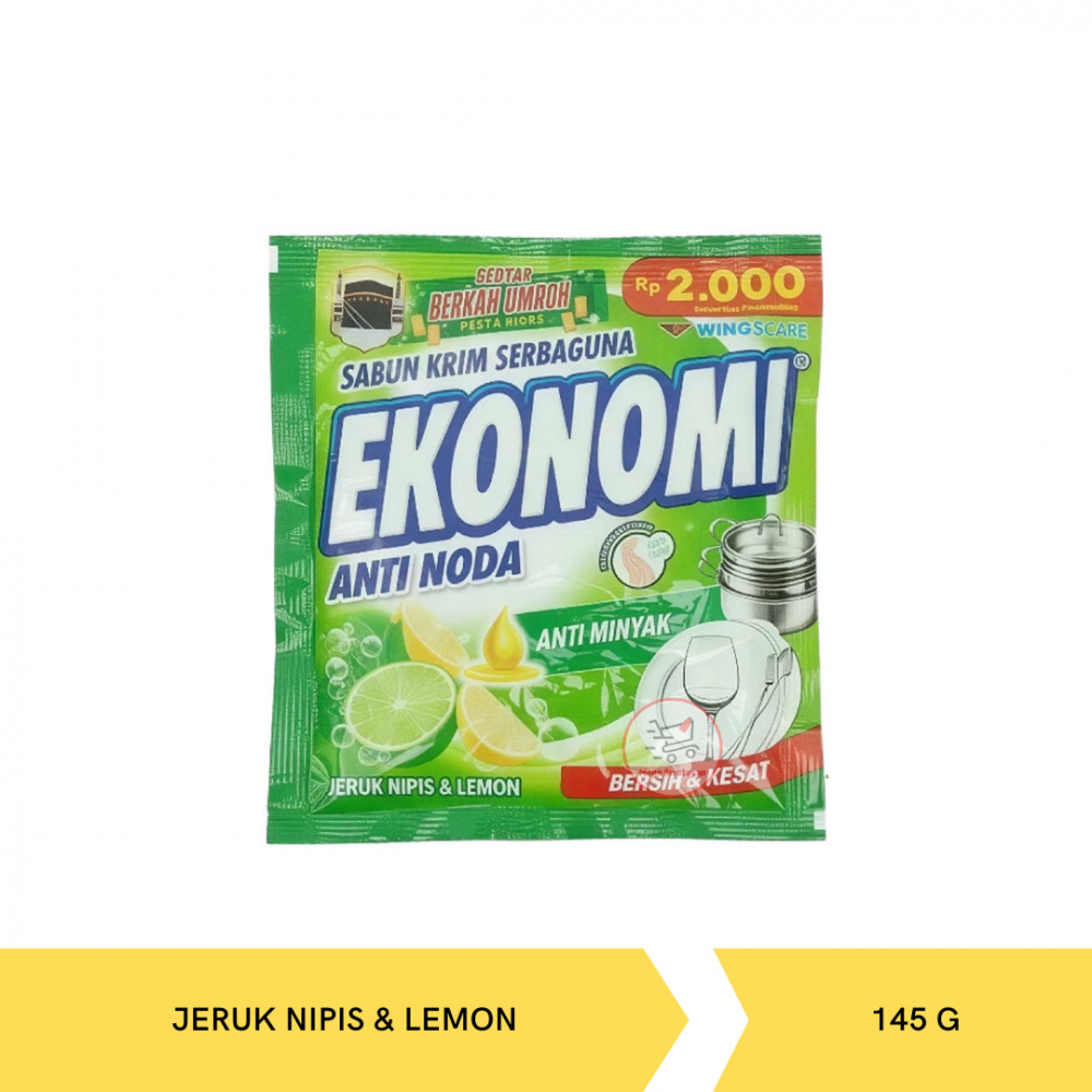 EKONOMI CREAM EL500K JRK NIPIS&LEMON 145G X 30