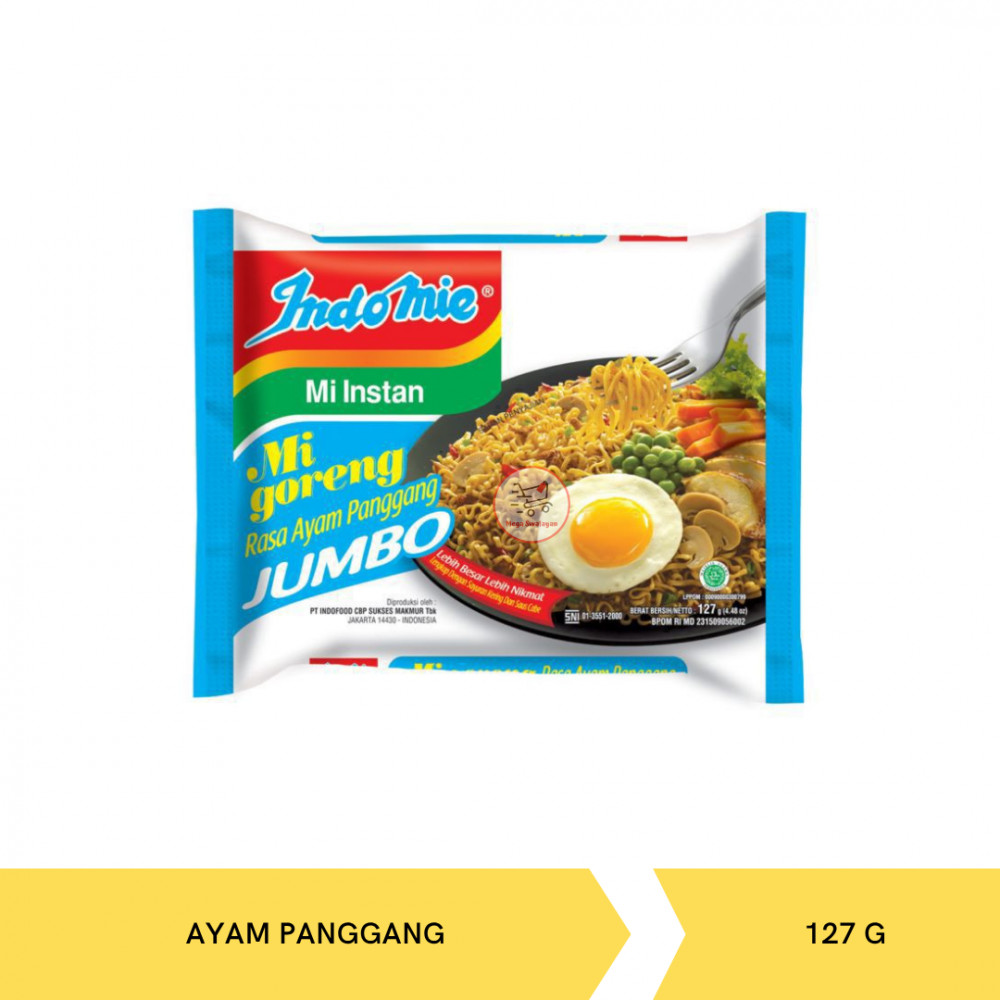 INDOMIE JUMBO AYAM PANGGANG GRG 127G X24 (GAPJ)