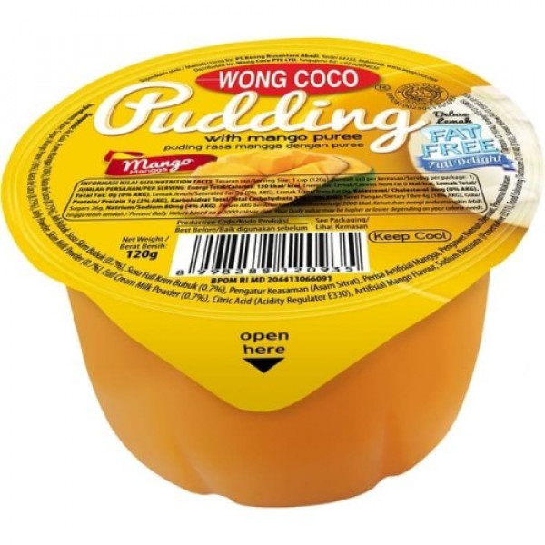 WONGCOCO PUDDING MANGO 120G X36