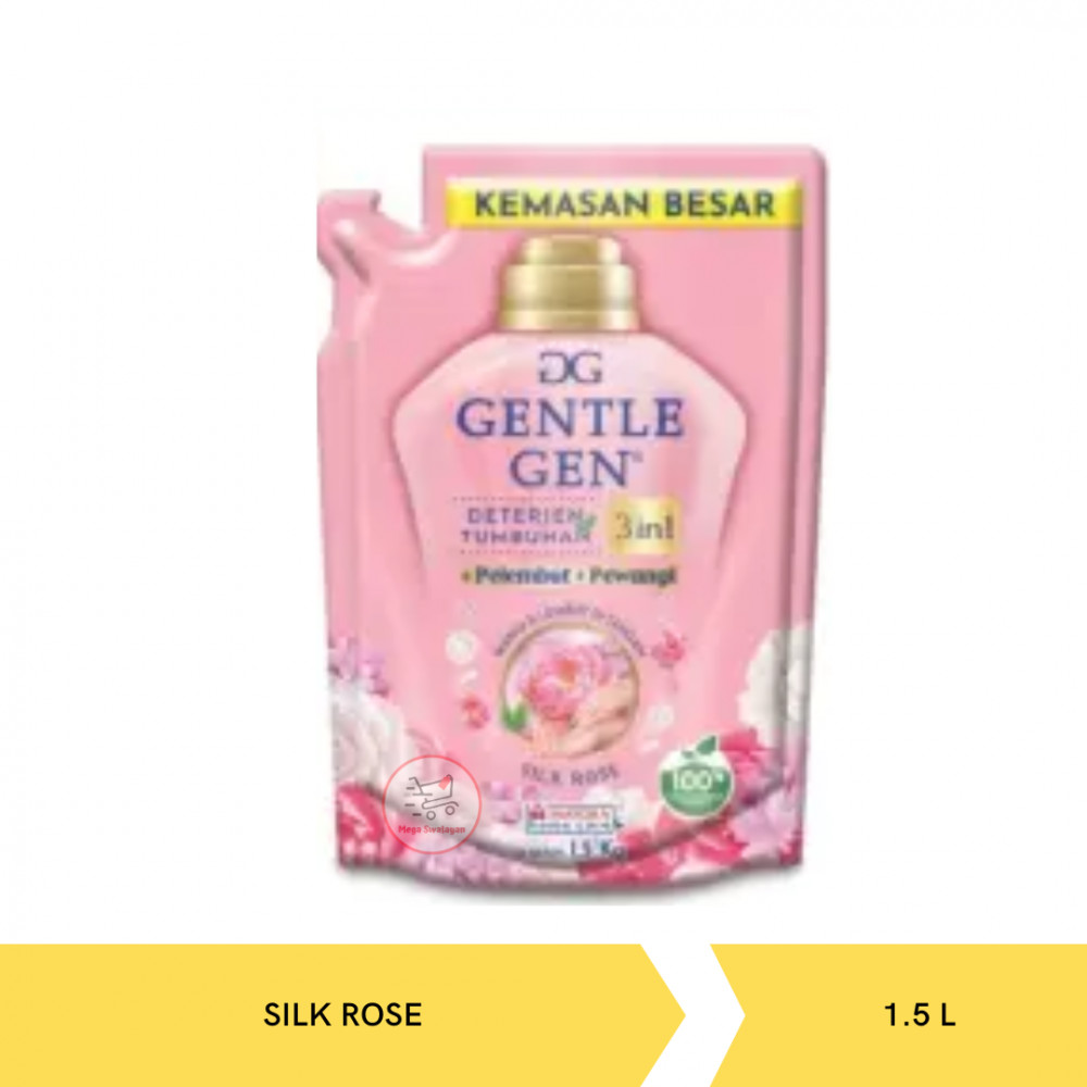 GENTLE GEN LIQ DET SILK ROSE 1.5L X6