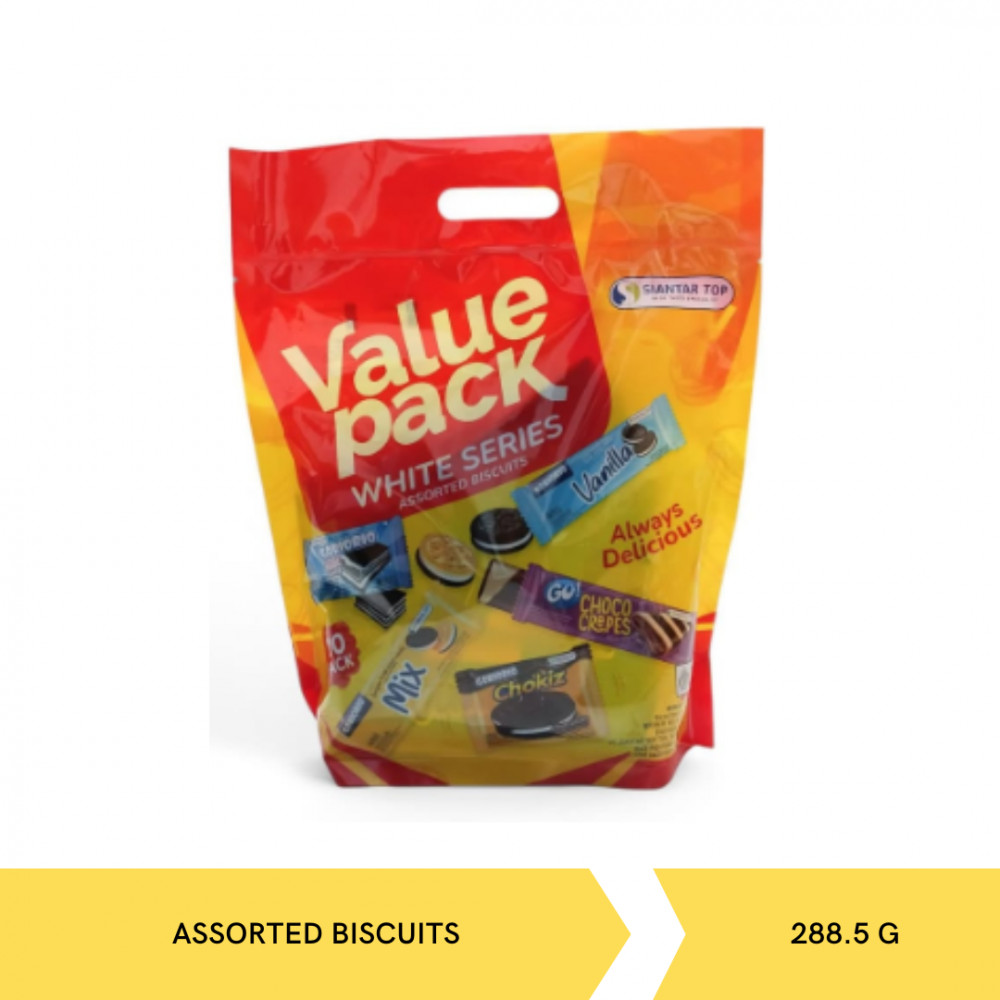 VALUE PACK ASSORTED BISCUITS 288.5G X 10