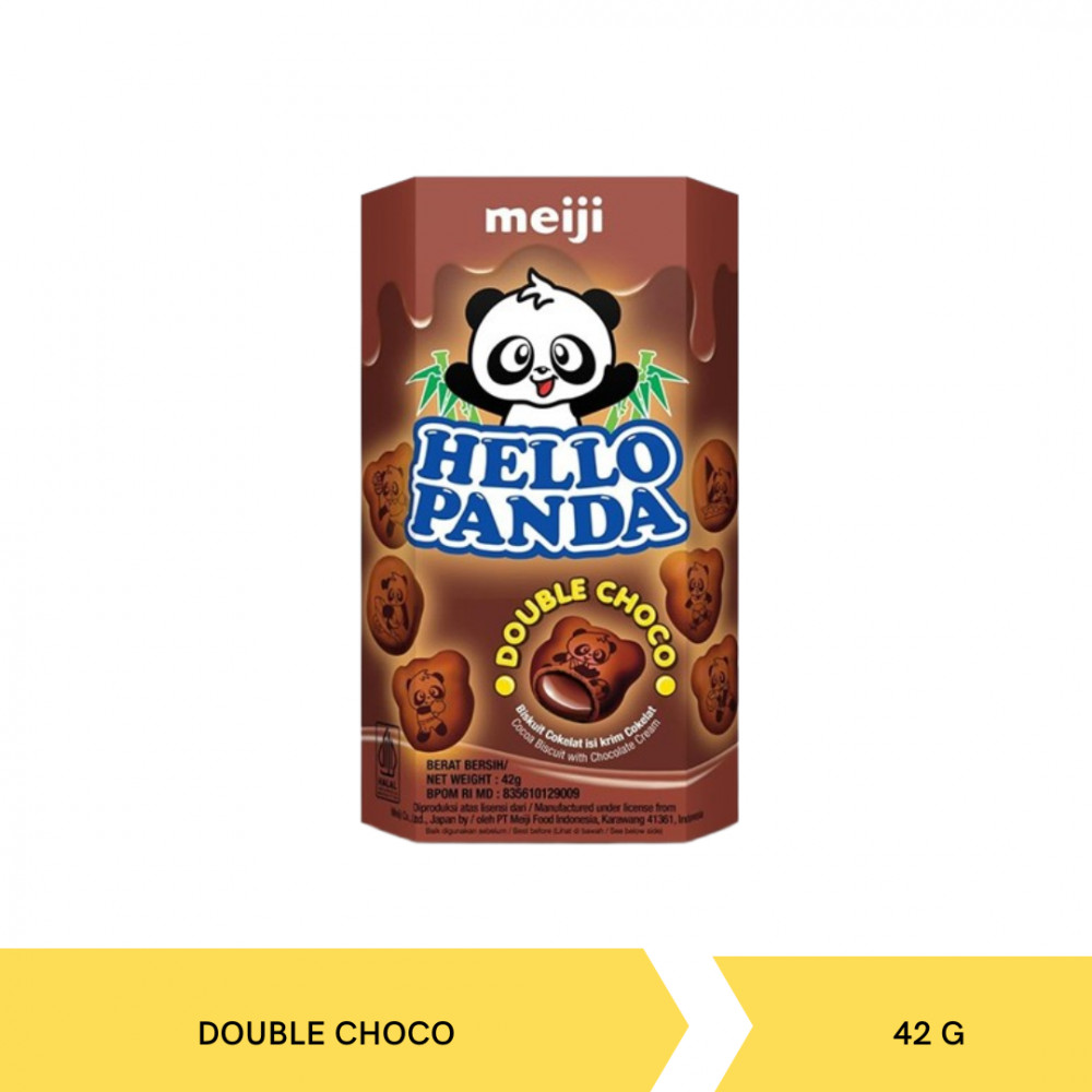 MEIJI HELLO PANDA DOUBLE CHOCO 42G X 10