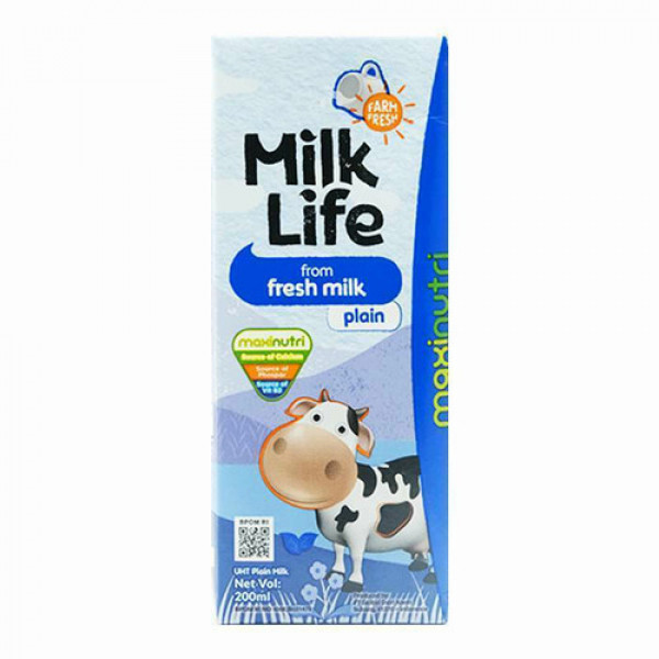 MILK LIFE UHT PLAIN 200ML X 24