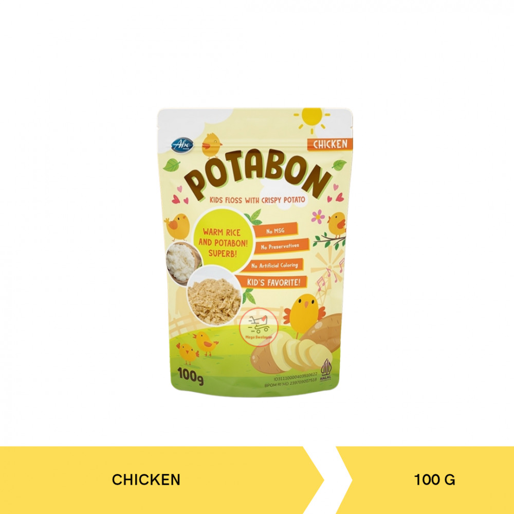 ABE FOOD POTABON CHICKEN KIDS FLOSS W/ CRISPY POTATO 100GX24