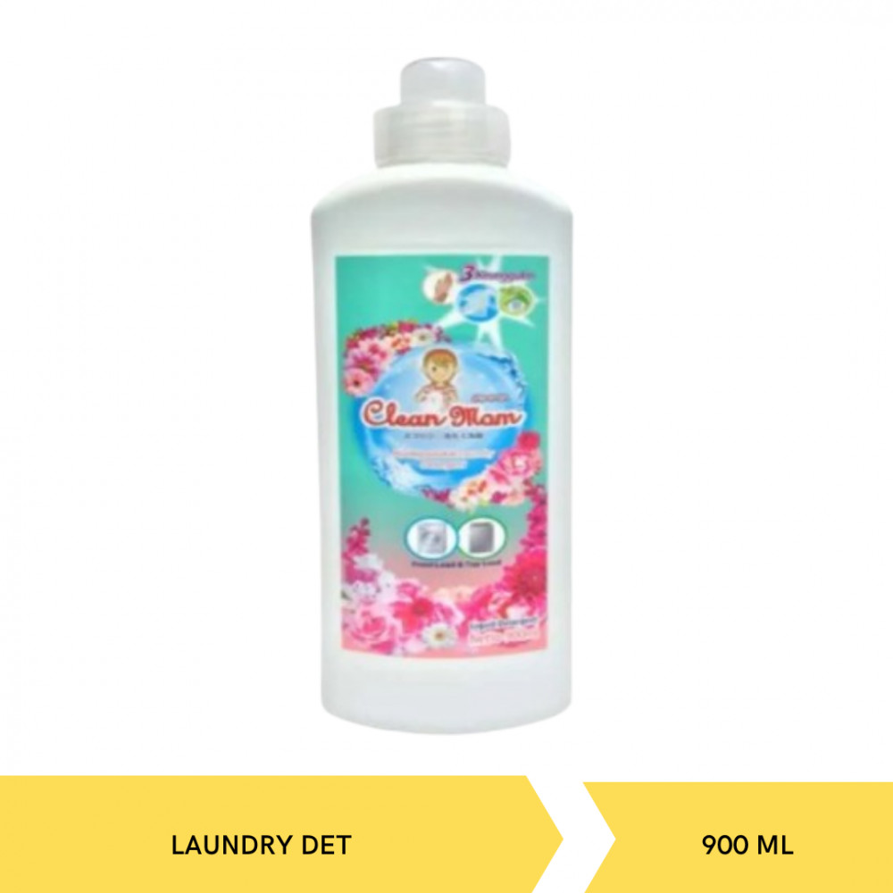 CLEAN MOM DET LAUNDRY 900ML  X 12